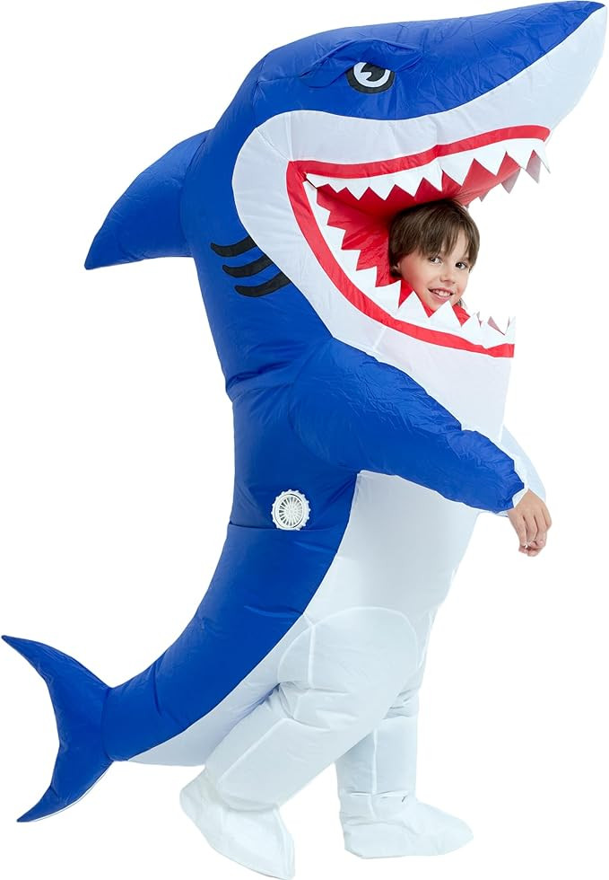 One Casa Blow Up Party Costume,Inflatable Costumes for Kids, Full Body Shark Costume,Halloween Co... | Amazon (US)