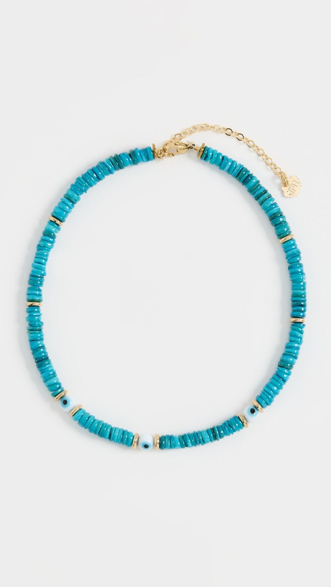 Turquoise Dyed Sea Shell Puka Necklace | Shopbop