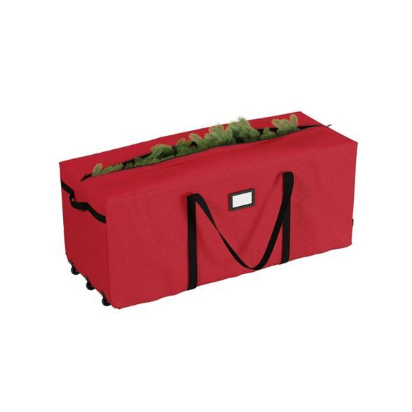 Elf Stor Elf Stor Premium Red Rolling Christmas Tree Storage Duffel Bag for 9' Disassembled Tree | Target