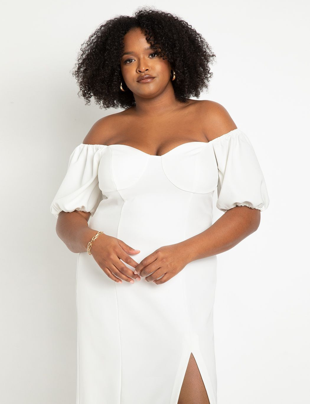 Off The Shoulder Bodycon Dress | Women's Plus Size Dresses | ELOQUII | Eloquii