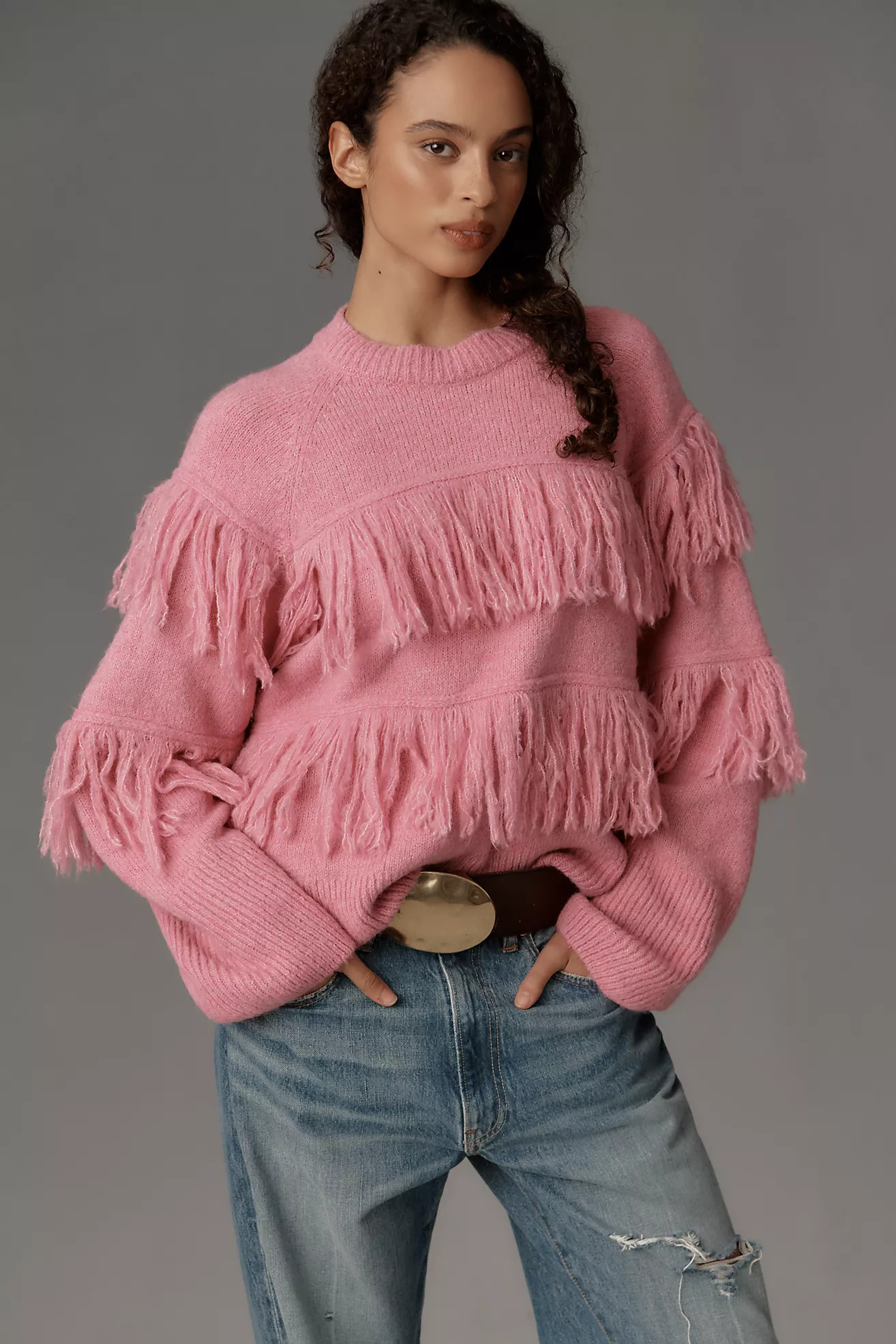 Essentiel Antwerp Johns Fringe Sweater | Anthropologie (US)
