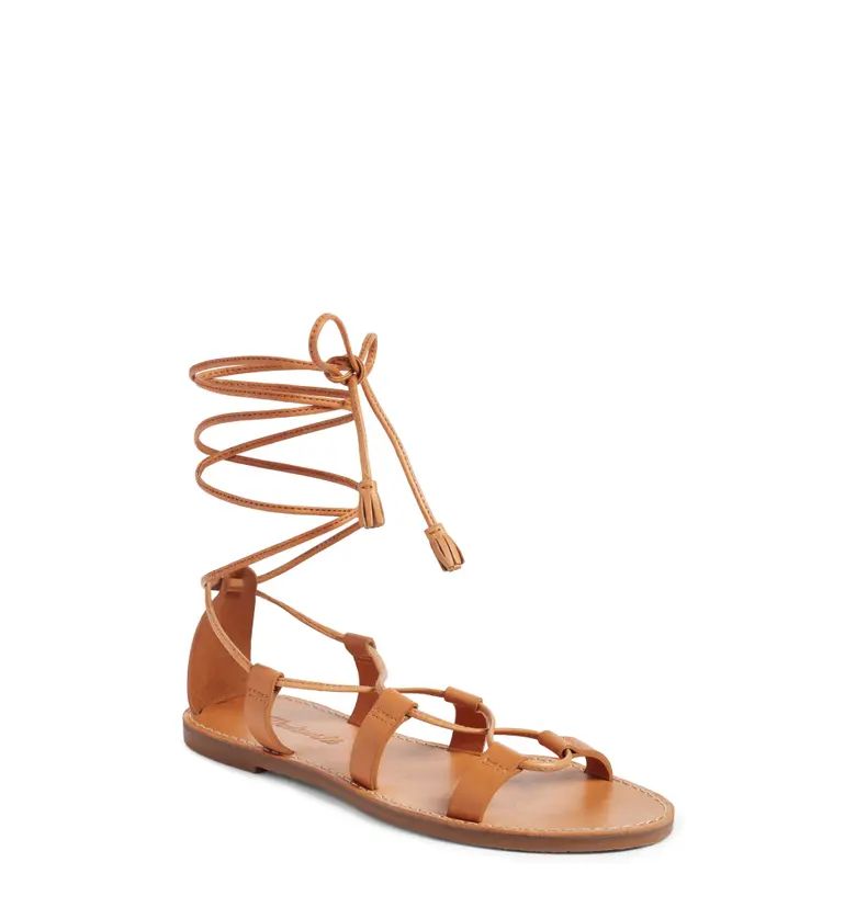 Madewell The Boardwalk Lace-Up Sandal (Women) | Nordstrom