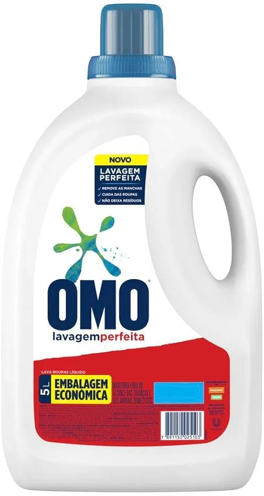 OMO Lavagem Perfeita - Sabão Líquido 5L | Amazon (BR)