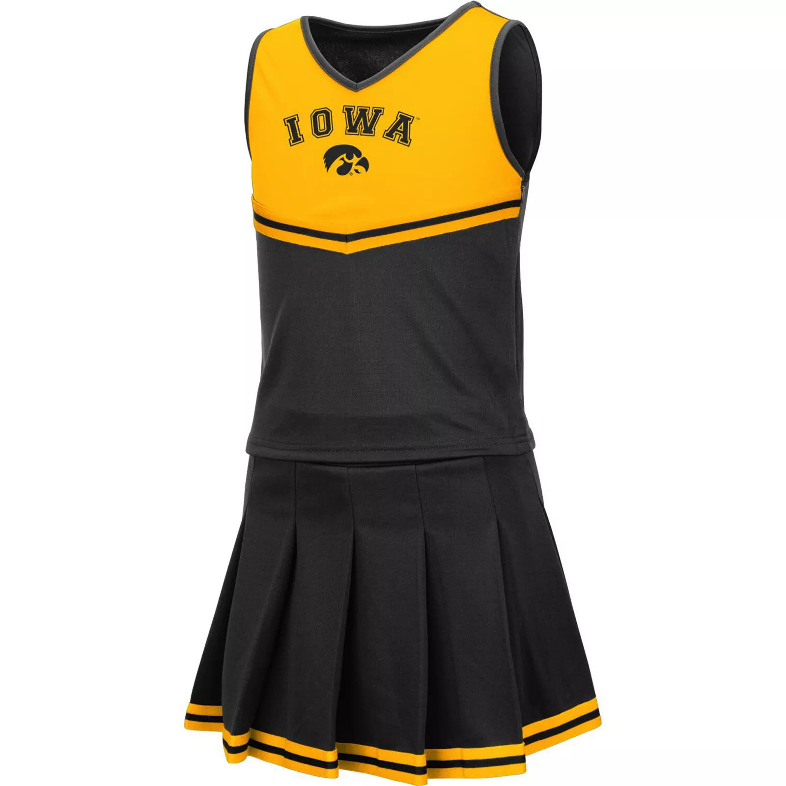 Girls Youth Colosseum Black Iowa Hawkeyes Pinky Cheer Dress, Girl's, Size: YTH Large | Kohl's