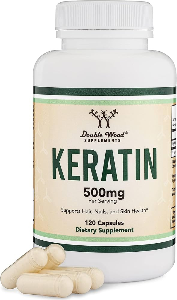Keratin Hair Growth Vitamin (500mg per Serving, 120 Pills) Keratin Hair Treatment for Men and Wom... | Amazon (US)