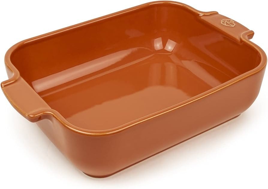 Peugeot - Appolia Rectangular Oven Dish - Ceramic Baker with Handles - Terracotta, 8 x 6 x 2 inch... | Amazon (US)
