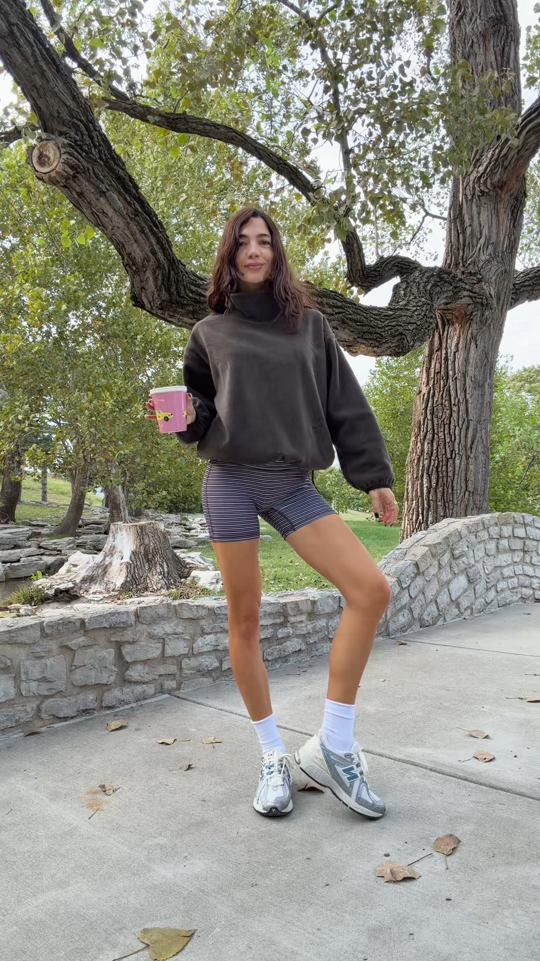 Fall walk outfit! S fleece, XS shorts! Linked these shoes, but also link similar too!

#LTKSeasonal #LTKmorningroutine #LTKootd