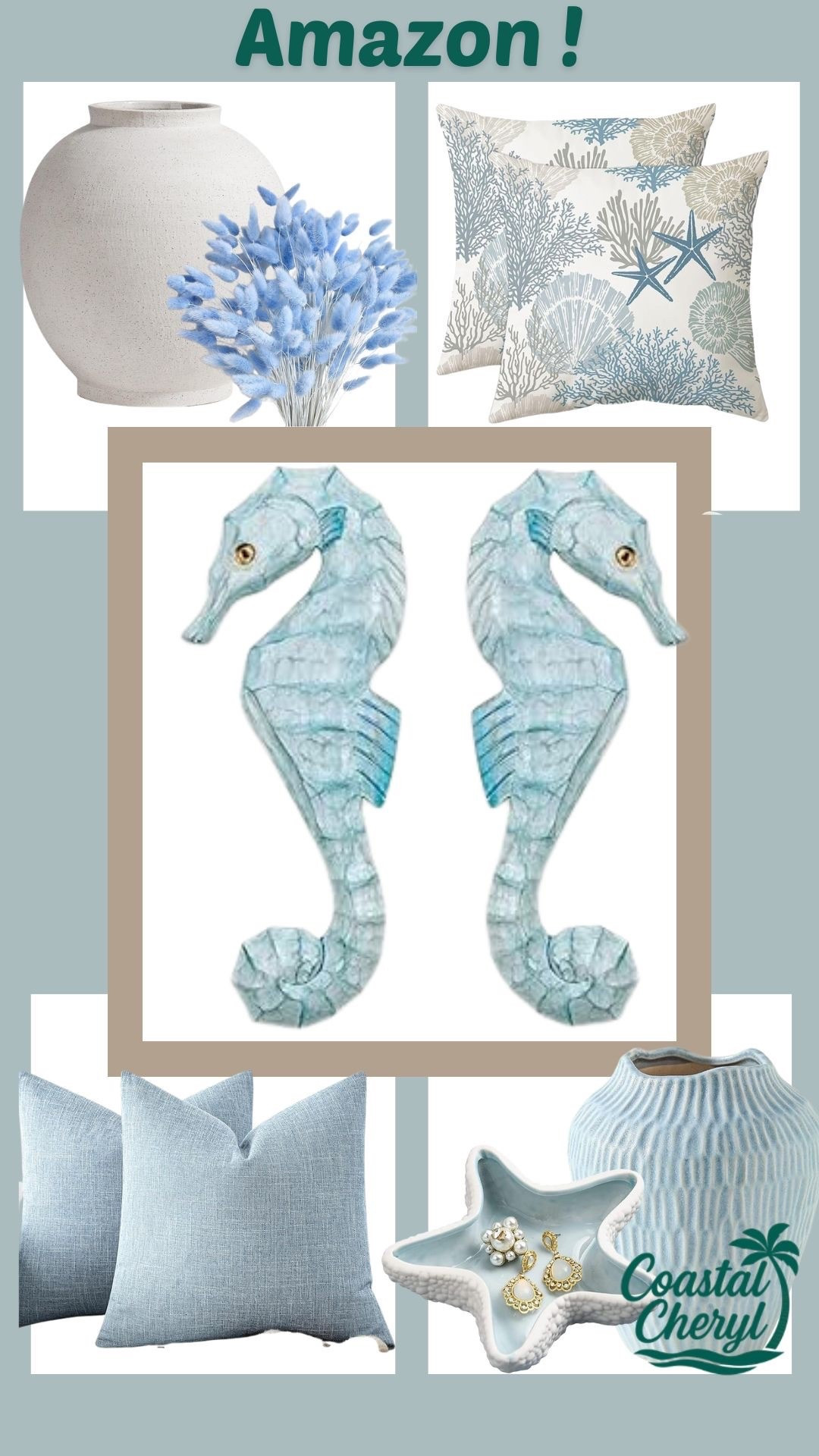 Coastal home decor with ocean-inspired elements! #amazon #coastaldecor #pillows

#LTKGiftGuide #LTKHome #LTKFindsUnder50