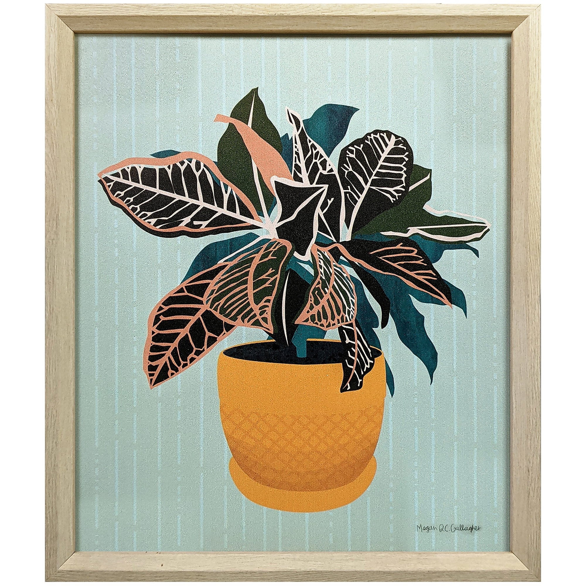 Mainstays 10"x12" Natural Manufactured Modern Wood Framed Art - Great Indoors | Walmart (US)