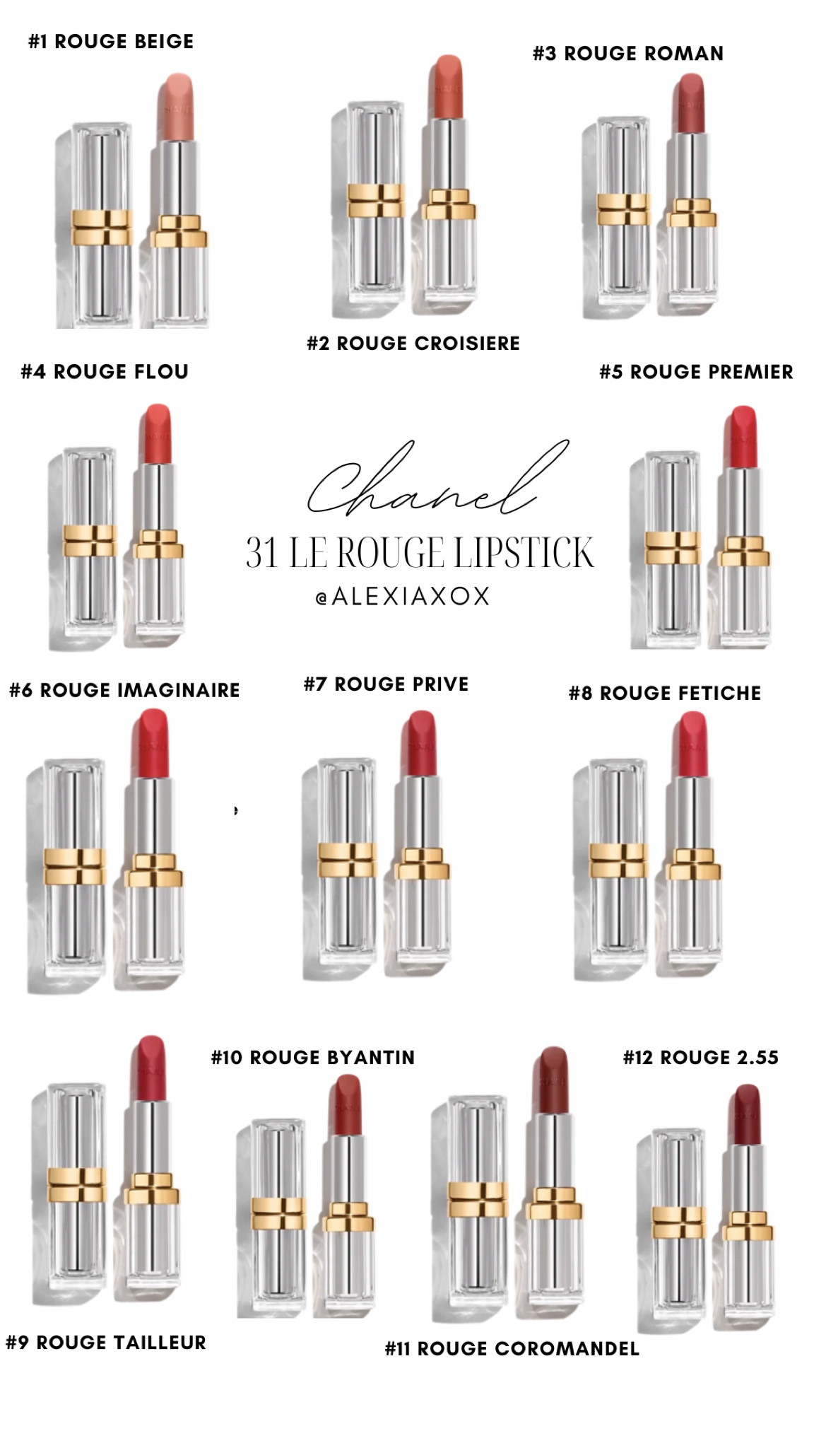 ✨The new 31 LE ROUGE Satin Lipstick 💄 is designed to unlock classic makeup creations. Housed in an eco-conscious, refillable glass case, choose from 12 shades that range from rosy browns to deep reds for limitless looks 😍❤️ 



#LTKGiftGuide #LTKaustralia #LTKbeauty