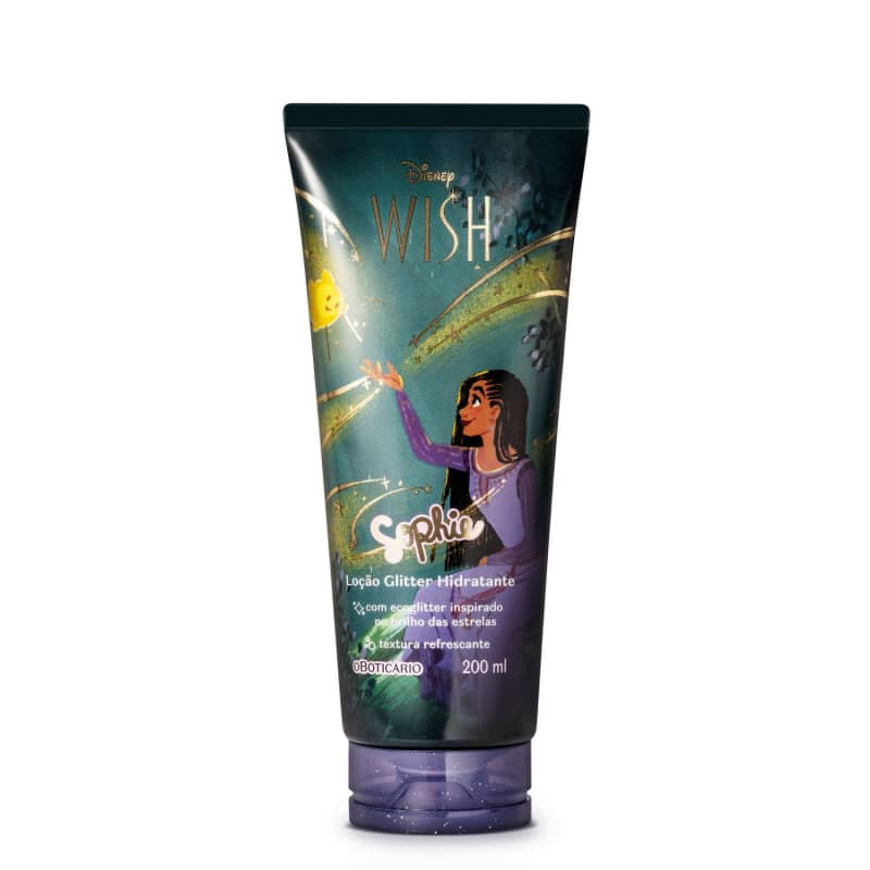 Loção Glitter Hidratante Corporal Sophie Disney Wish 200ml | O Boticário | oBoticario (BR)