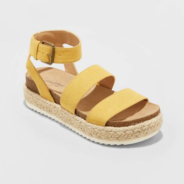 Women's Agnes Microsuede Flatform Espadrilles - Universal Thread™ | Target