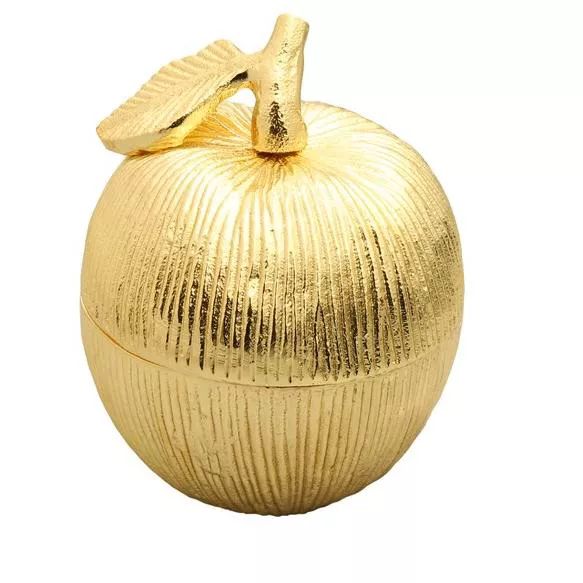 Classic Touch Gold Apple Shaped Honey Jar with Spoon - 2.5"D x 4.75"H | Target