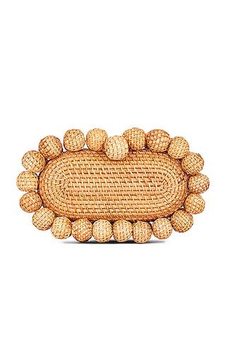 Cult Gaia Jaya Clutch Bag in Natural | FWRD | FWRD 