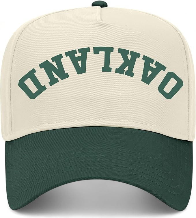 Oakland Upside Down Reversed Vintage Trucker Hat | California | Premium Adjustable Snapback Baseb... | Amazon (US)