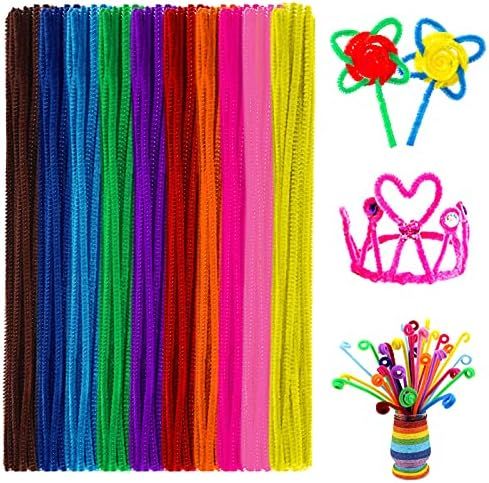 Anvin Pipe Cleaners 100 Pcs 10 Colors Chenille Stems for DIY Crafts Decorations Creative School P... | Amazon (US)