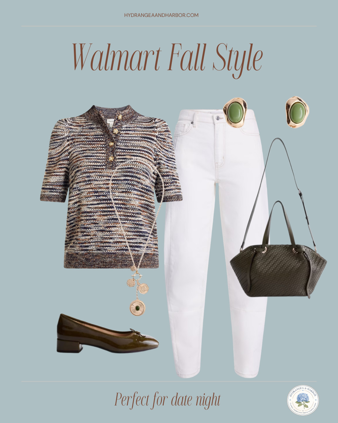 A fall outfit for when it’s still 85° outside. 😂🍂

White pants + a lightweight textured knit + olive accessories give you all the fall color without piling on heavy layers. I LOVE the little patent heels with this one too. 🤎

Perfect for lunch, brunch, shopping or a casual date. Everything is linked here!

#WalmartFashion #FallOutfit #SouthernStyle #WalmartFinds
 

 #LTKOver40 #LTKMidsize