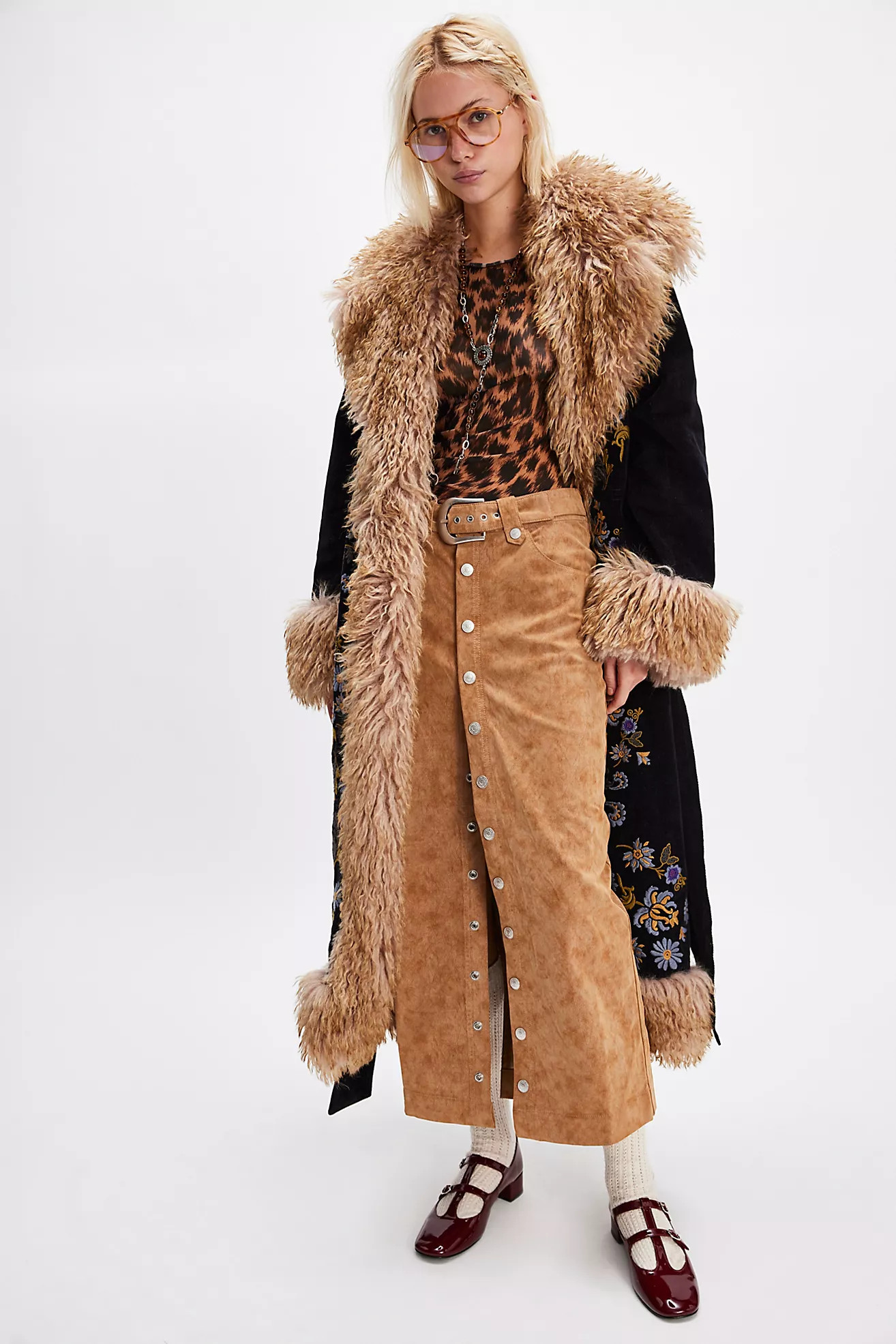 We The Free Astoria Vegan Suede Maxi Skirt | Free People (Global - UK&FR Excluded)