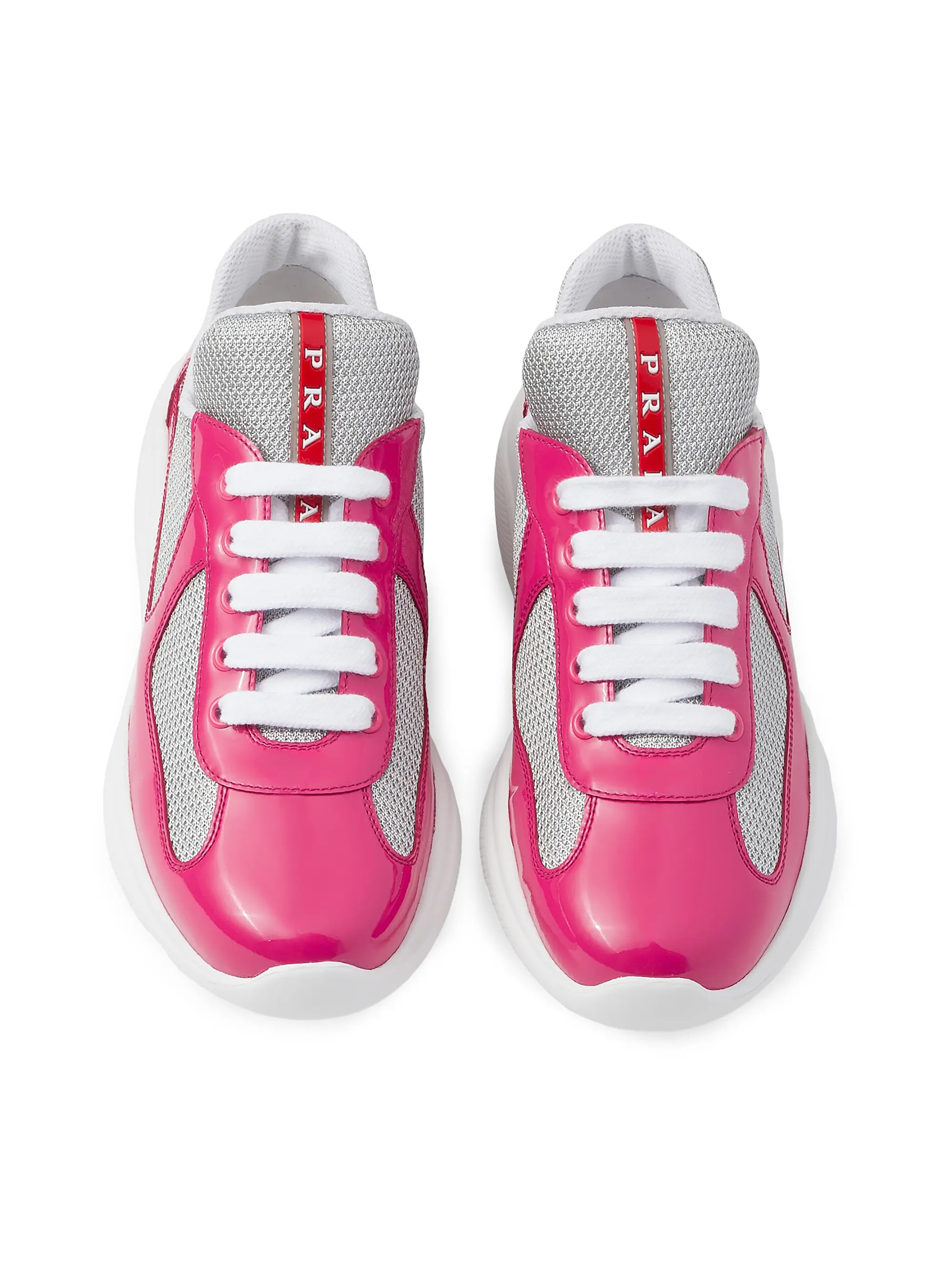 Shop Prada America's Cup Biker Fabric Sneakers | Saks Fifth Avenue | Saks Fifth Avenue