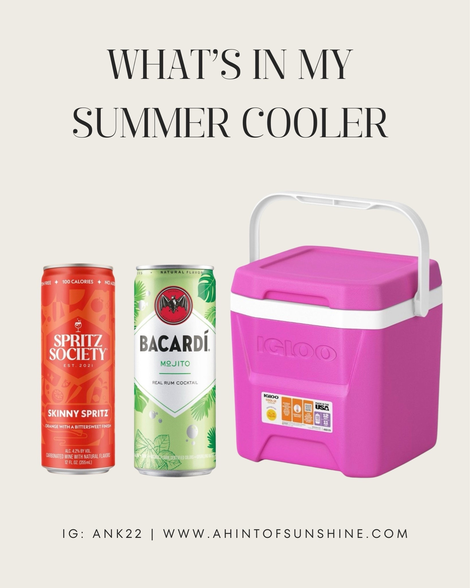 What’s in my summer cooler! 💓

#LTKmomlife #LTKHome #LTKselfcare