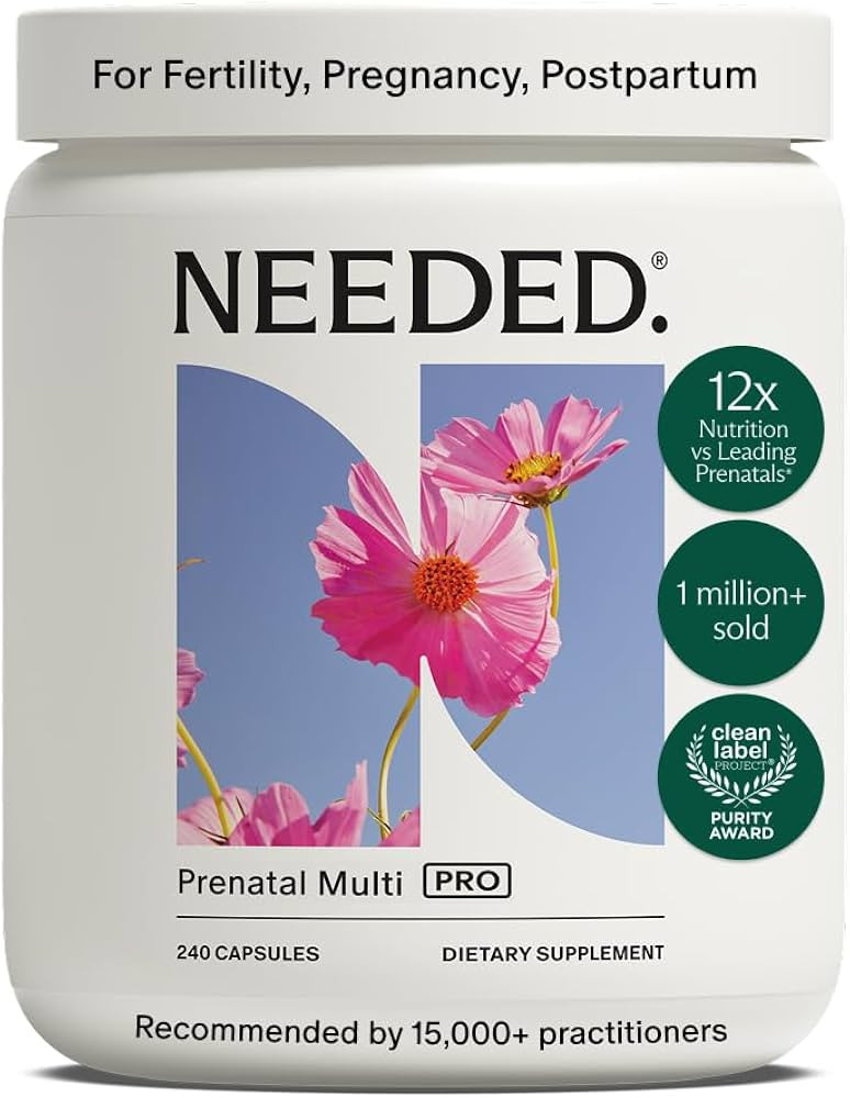 Needed. Prenatal Multi Pro, Multivitamin with Choline Capsules for Prenatal | Amazon (US)