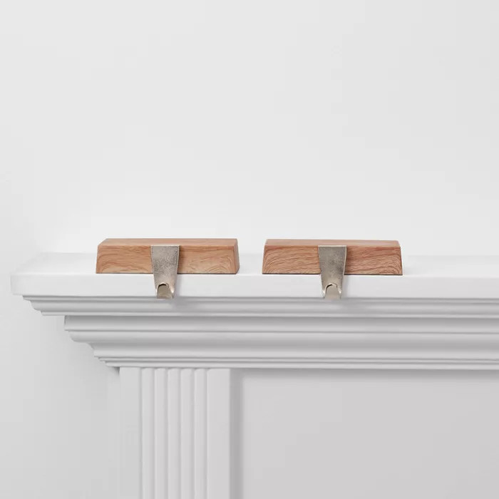 2pk Wood Base Christmas Stocking Holder - Wondershop™ | Target