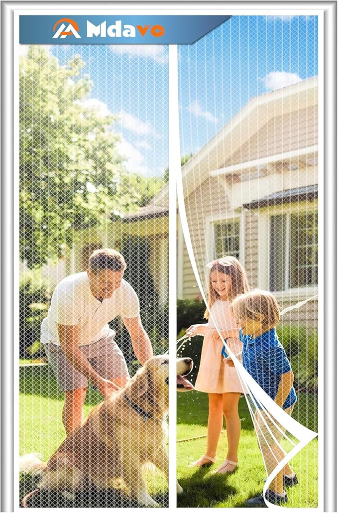 Magnetic Screen Door, Heavy Duty Door Screen Magnetic Closure Keep Bugs Out,Pet & Kid Friendly，... | Amazon (US)