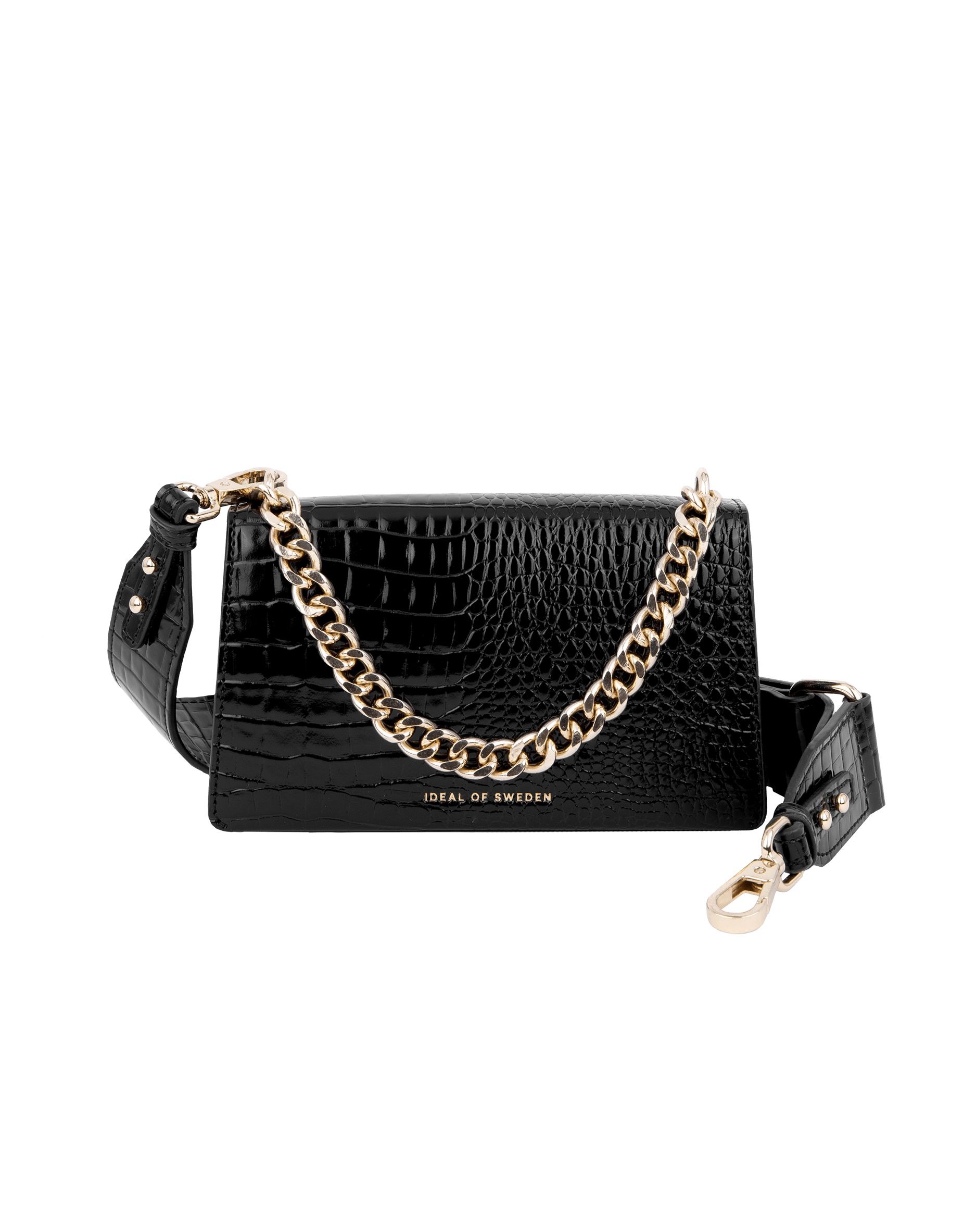 Lia Baguette Bag Neo Noir Croco | iDeal of Sweden (US)