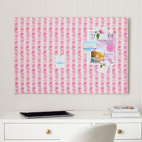 Pink Palm Puff No Nails Frameless Pinboard | Pottery Barn Teen