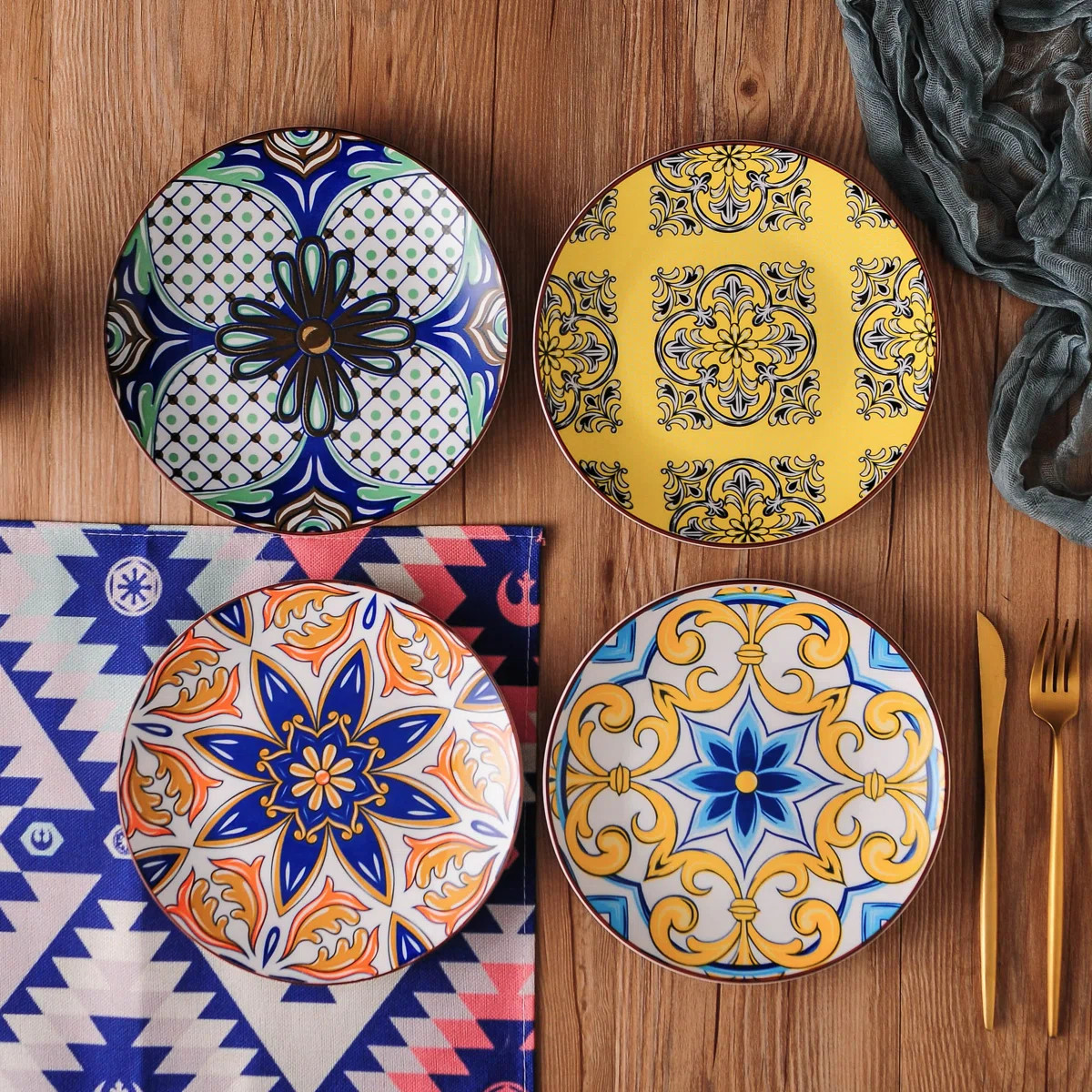 BoHo 32 Piece Porcelain China Dinnerware Set - Service for 8 | Wayfair North America