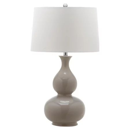 Safavieh Benson 31 in. H Double Gourd Ceramic Table Lamp, Grey | Walmart (US)