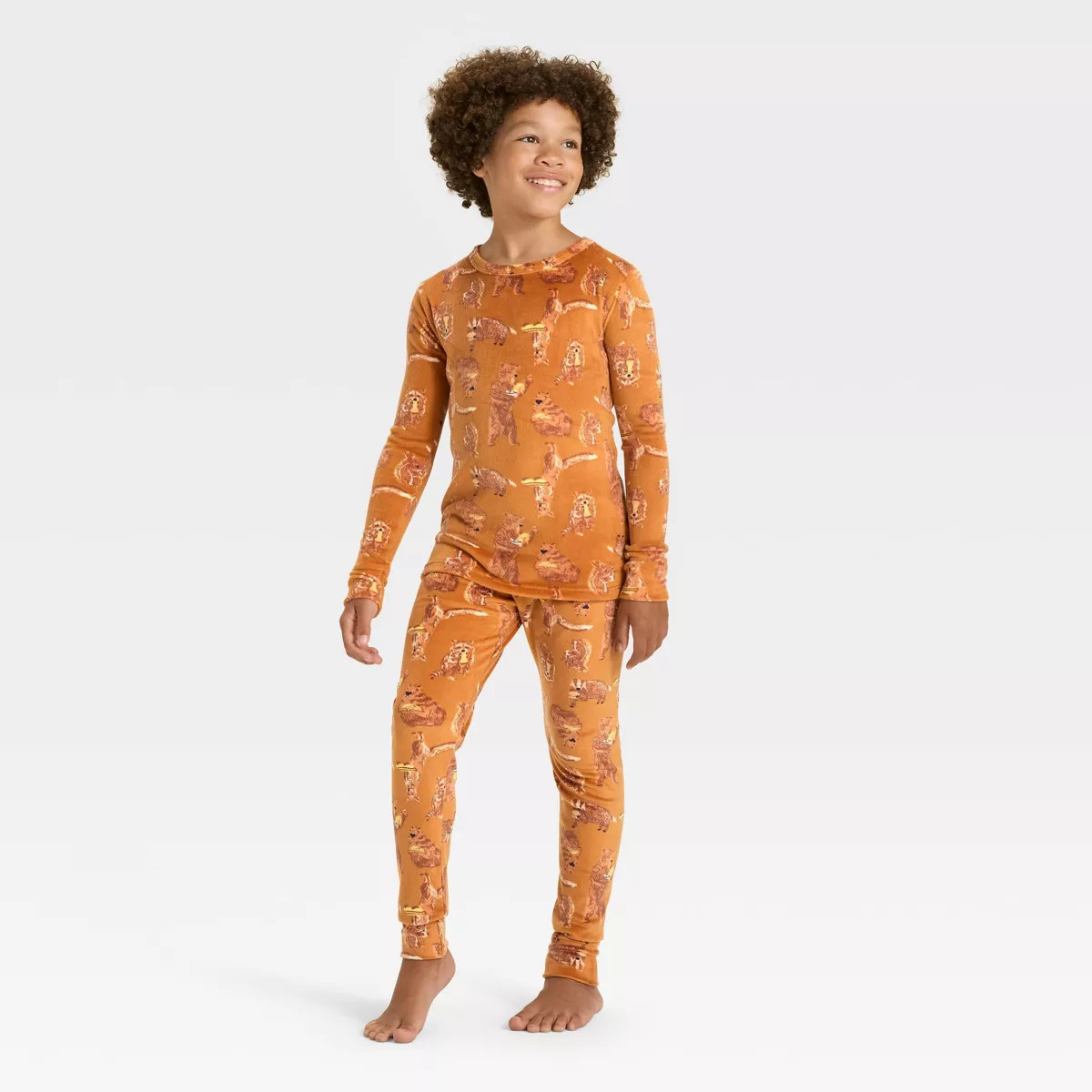Kids' Long Sleeve Snuggly Soft Pajama Set - Cat & Jack™ | Target