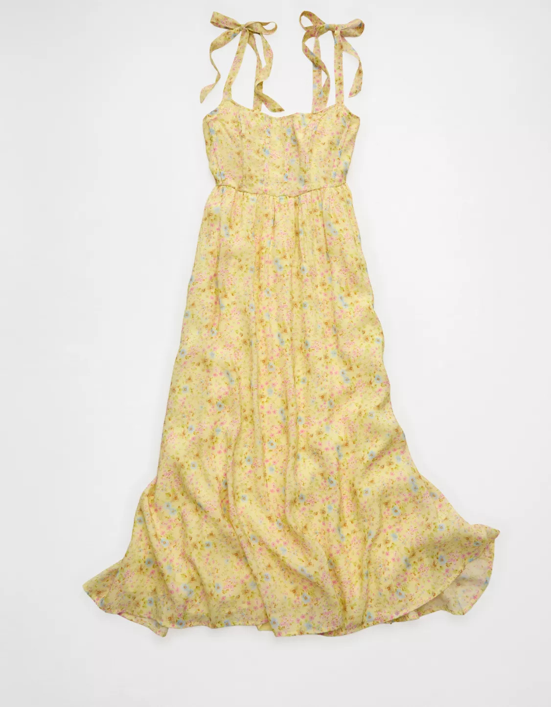 AE Tie-Strap Corset Maxi Dress | American Eagle Outfitters (US & CA)