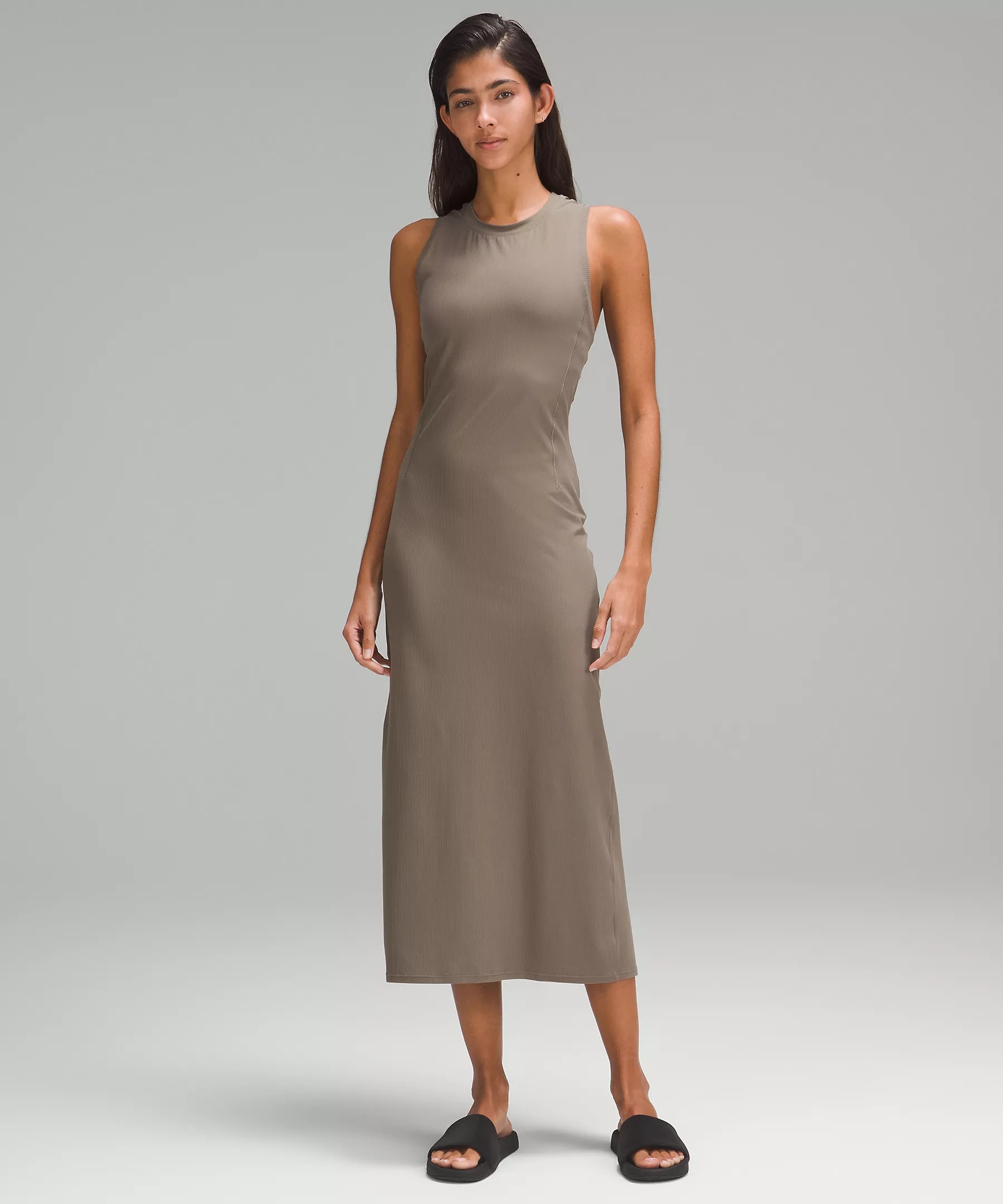 All Aligned Ribbed Midi Dress | Women's Dresses | lululemon | Lululemon (US)