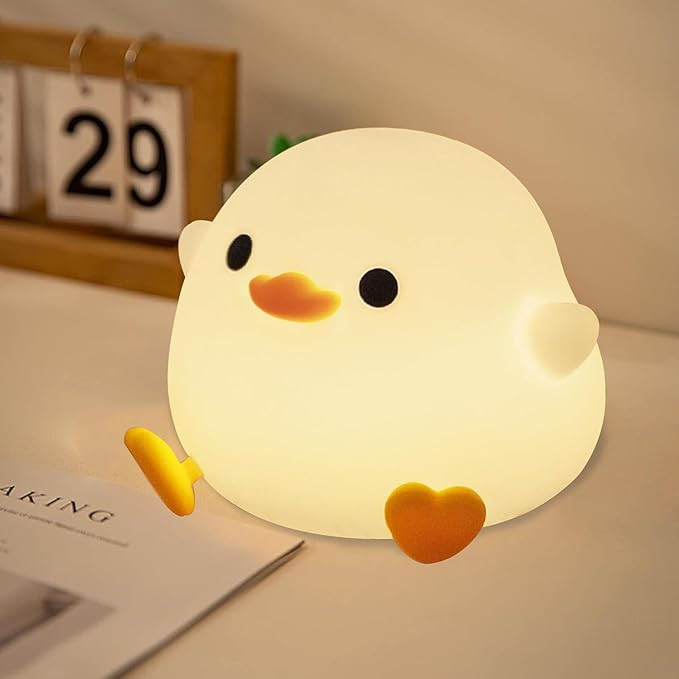 DREAMING MY DREAM Cute Duck Lamp,Do Do Duck Night Light,Silicone Squishy Nursery Bedside Lamp,USB... | Amazon (US)