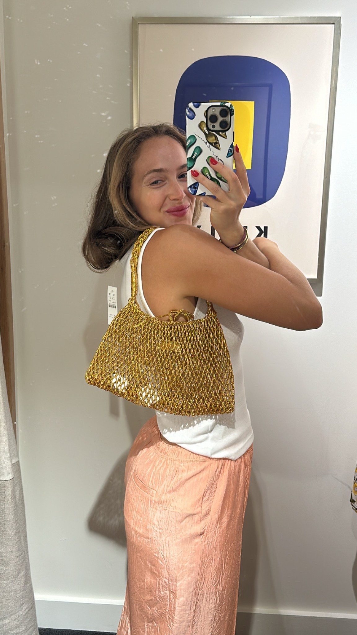 Gold shimmery bag! 

#LTKStyleTip #LTKFindsUnder100