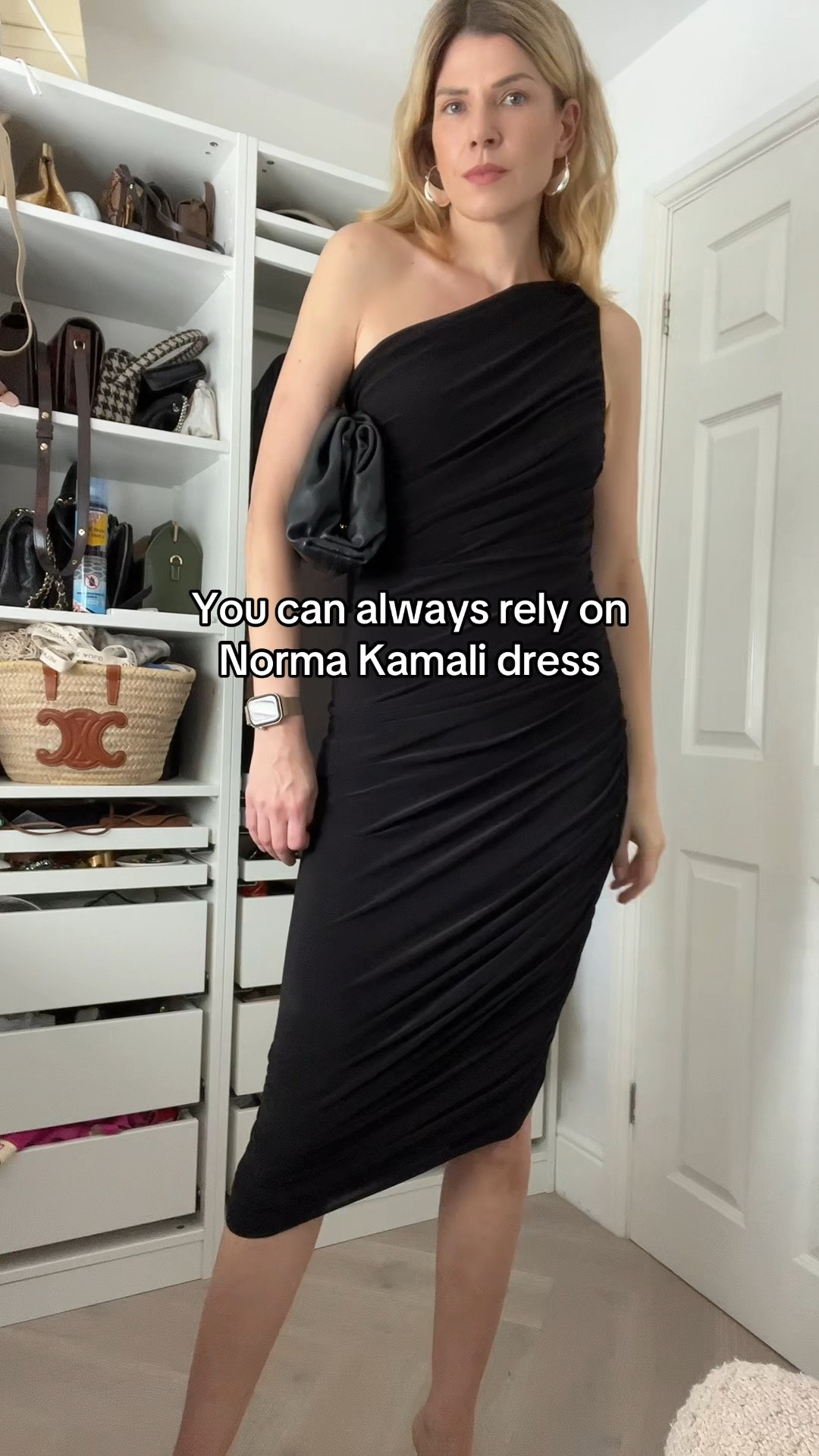 Evening outfit, drinks outfit, party outfit, wedding guest outfit, Norma kamali dress, black clutch 

#LTKwedding #LTKsummer #LTKuk