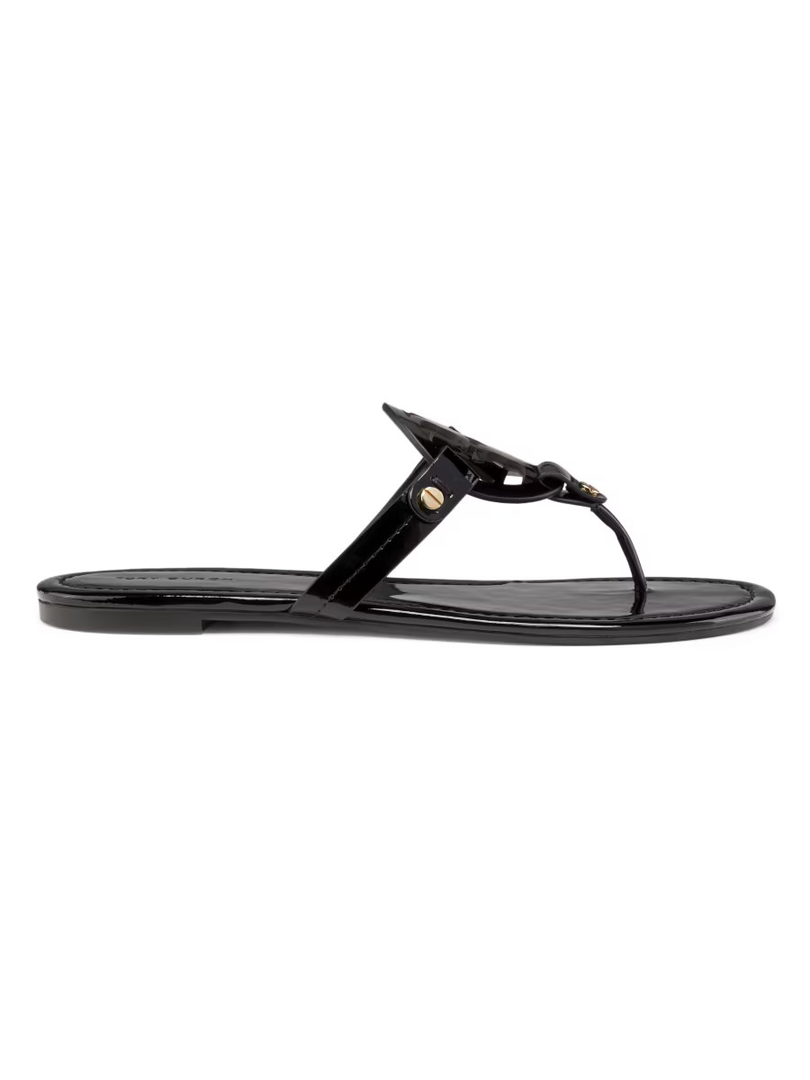 Miller Patent Leather Thong Sandals | Saks Fifth Avenue