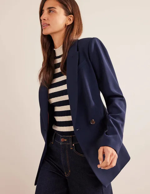 Double Breasted Crepe Blazer | Boden (UK & IE)