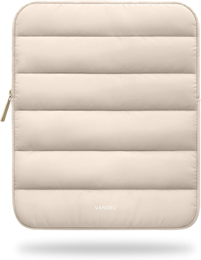 Vandel Original Puffy iPad Sleeve 9-11 Inch Tablet Case, Beige | for Women and Men | Cute iPad Ai... | Amazon (US)