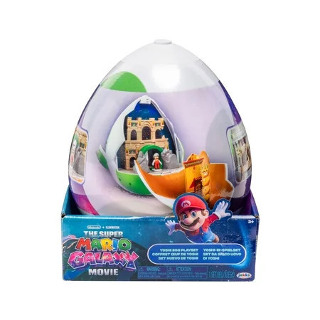 The Super Mario Galaxy Movie – Yoshi Egg Playset with 1.5 inch Yoshi and Exclusive Fire Mario Action Figures | Walmart (US)
