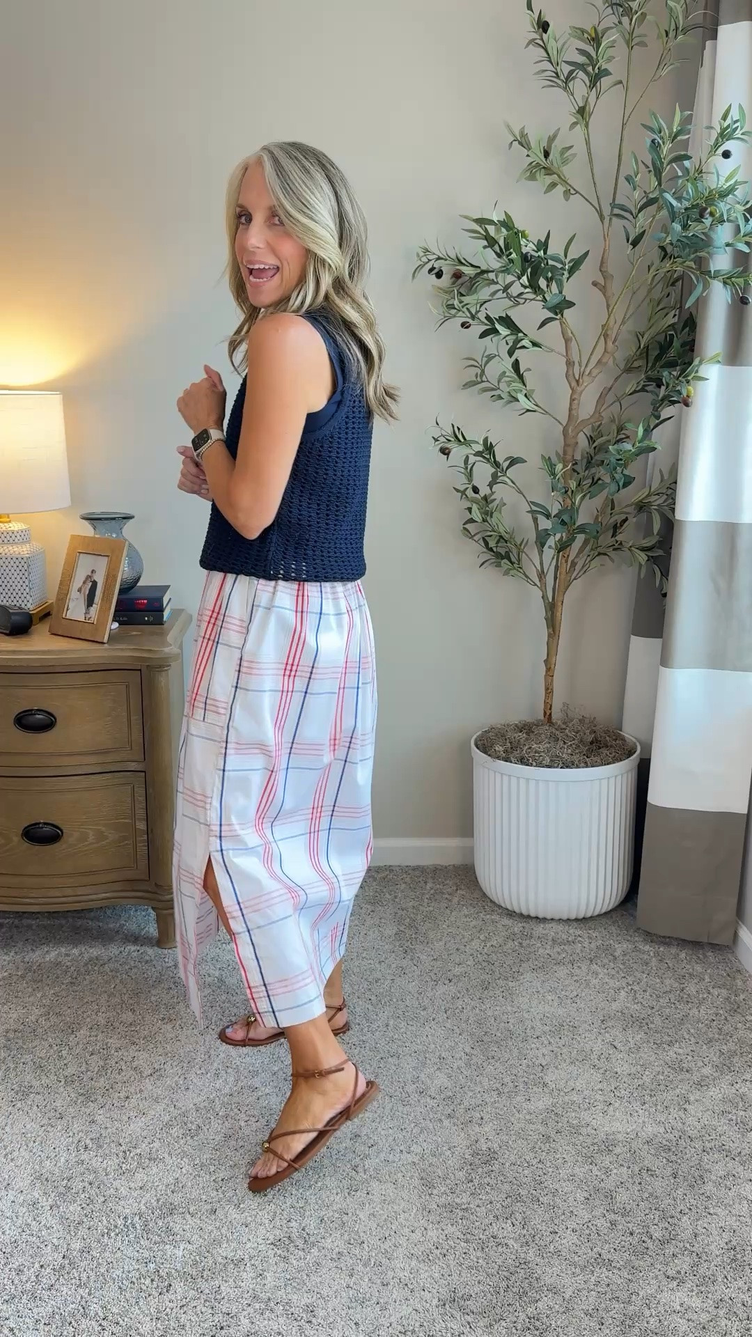 Summer style and super cute for July 4th. Lightweight skirt is the perfect alternative for non-shorts lovers. Wearing XS in both.

#LTKdayinmylife #LTKootd #LTKOver40