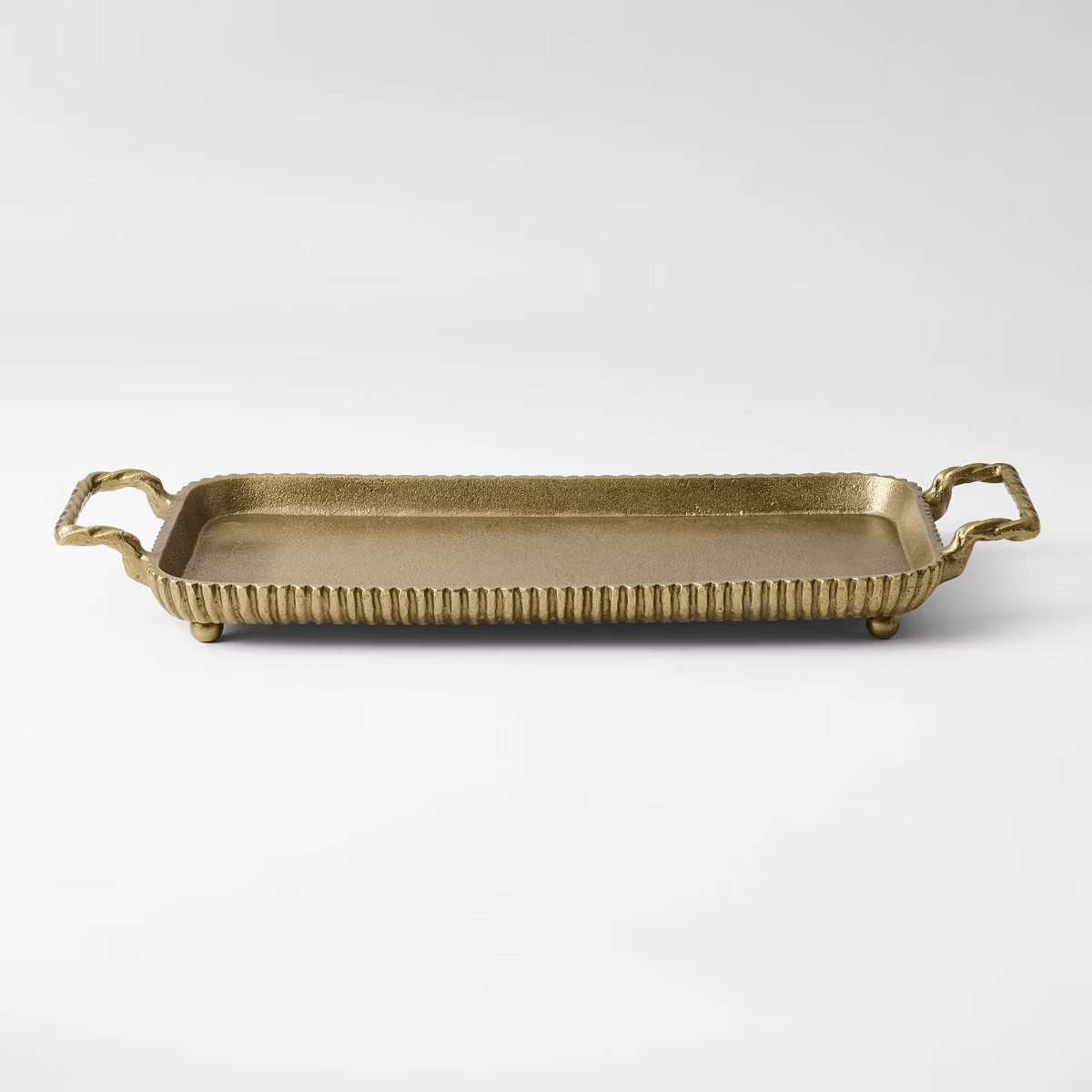 Brass Footed Tray with Handles - Threshold™ designed with Studio McGee | Target
