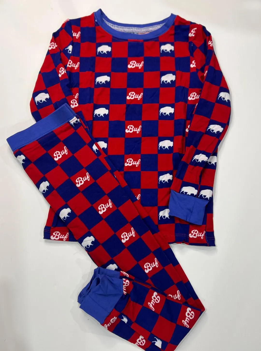 Buffalo Bamboo Cotton Baby Pj's, Buffalo Youth Jammies, Buffalo Baby Pj's, Buffalo Kids Bamboo Co... | Etsy (US)