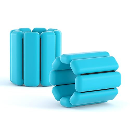 Ankle Weights,Wrist Weights for Women Man,1 lbs Each (Set of 2),Adjustable Wearable Arm Weights,Leg Weights,Bala Bangles,Weighted Wrist Bands, for Walking,Pilates.Blue | Amazon (US)