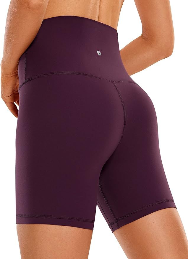 CRZ YOGA Super High Waisted Butterluxe Womens Biker Shorts 6'' / 8'' - Buttery Soft Workout Yoga ... | Amazon (US)