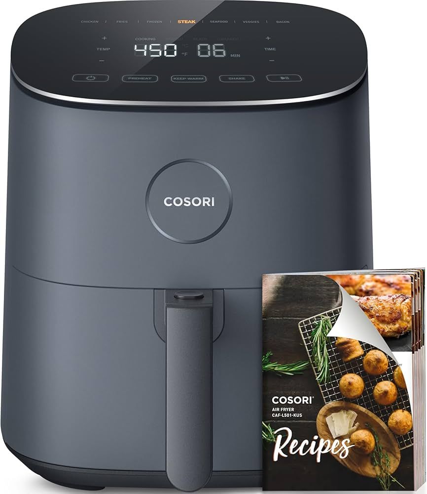 COSORI Air Fryer 5 Qt, Max 450F for Juicy Meat, Veggies, Frozen Food, Glass Touch Panel, 130+ In-... | Amazon (US)