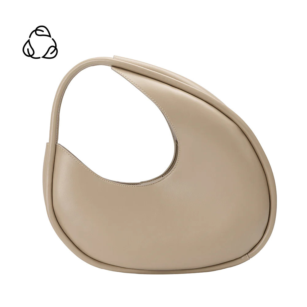 Nude Nikki Large Recycled Vegan Leather Shoulder Bag | Melie Bianco | Melie Bianco