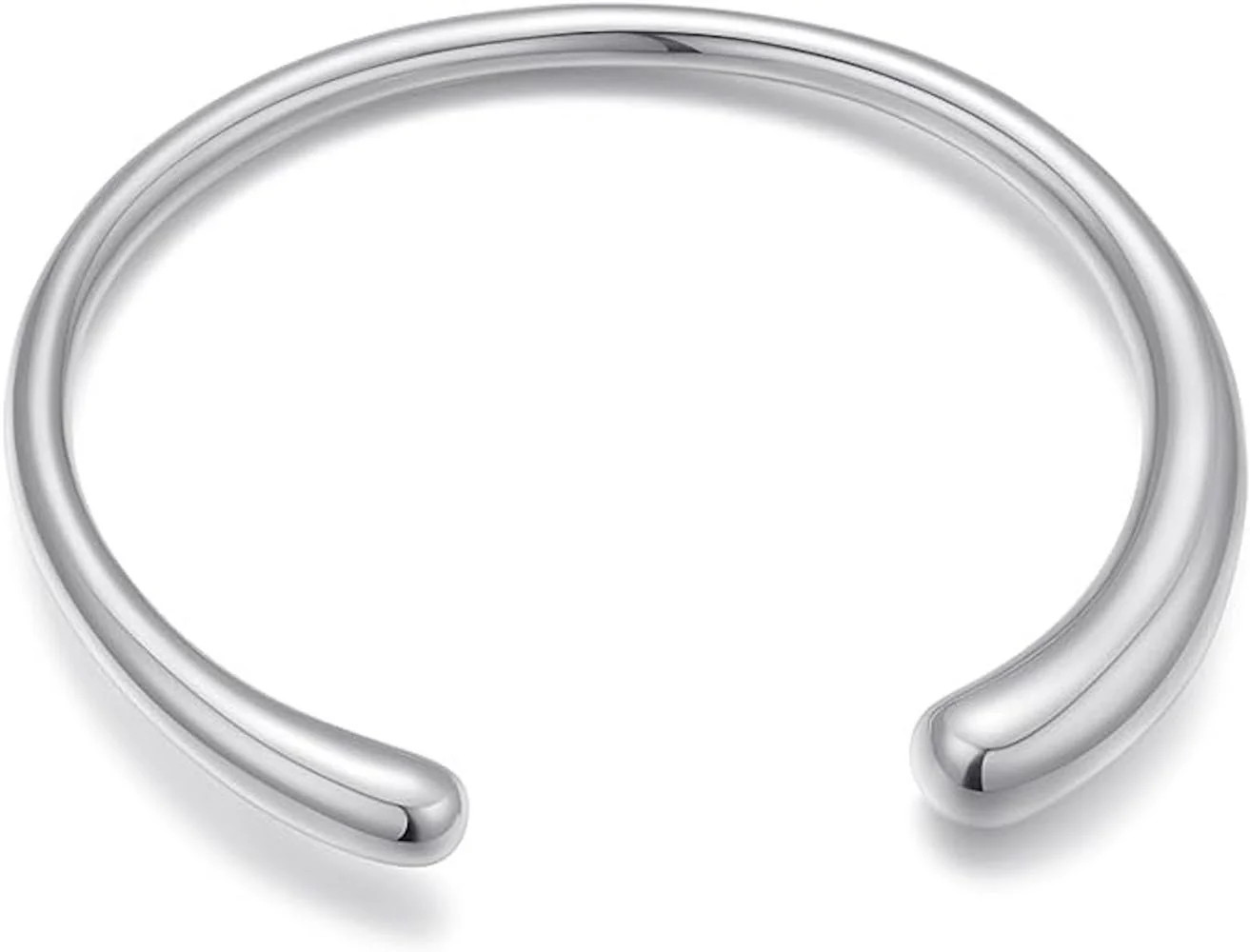 Silver Modern Cuff Bangle | Shop Simon