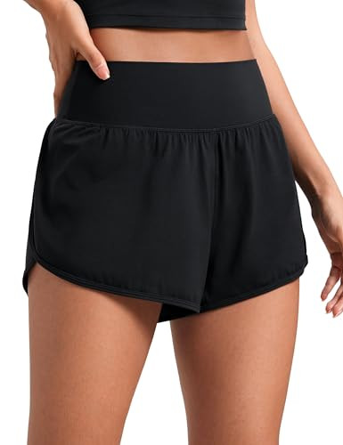 CRZ YOGA Butterluxe-Light High Waisted Dolphin Shorts for Women 2.5" Soft Split for Casual Lounge... | Amazon (US)